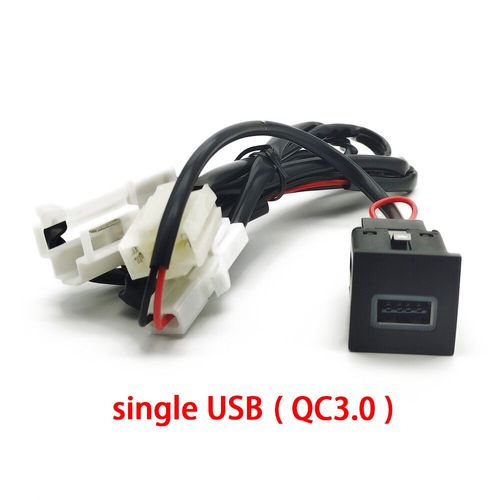 Chargeur USB de voiture pour VW Golf 6 Jetta 5 MK5,contraste rocco 2006-2012,charge rapide PD QC3.0,bouton adaptateur - USB-E309286