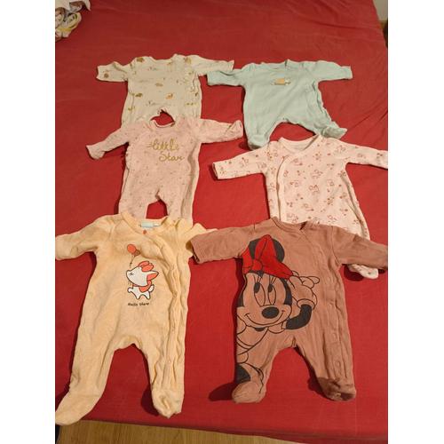 Lot 6 Pyjama Bébé Taille : 0