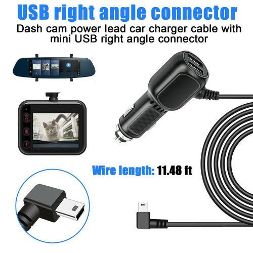 Mini Chargeur De Voiture Usb Pour Touristes,Câble Briquet Micro Usb,Alimentation De 11,5 Pieds,Chargeur De Prise - Right Mini Usb