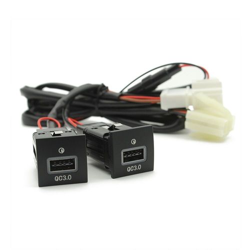 Adaptateur de charge de téléphone de voiture,chargeur USB PD,charge rapide QC3.0,bouton de sortie pour VW Golf 6 MK6 - Double USB