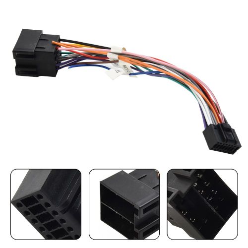 Adaptateur de câble 16 broches vers fiche ISO 16 P,connecteur,câblage SFP,accessoire universel,fil pour radio 2 Din-D680866445
