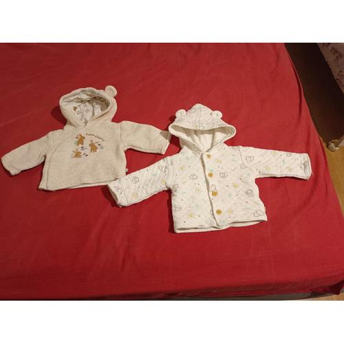 Lot 2 Vestes Bébé Taille 0