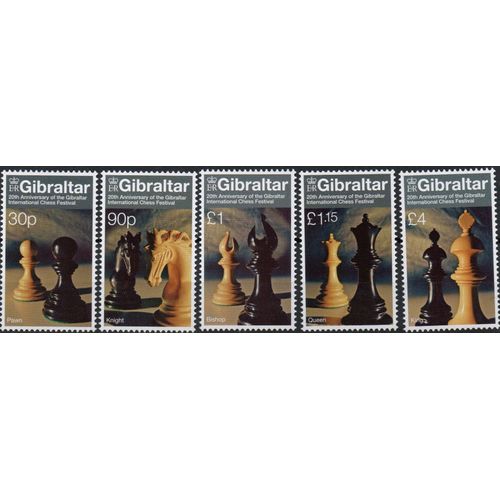 Gibraltar Timbres Tournoi D' Échecs
