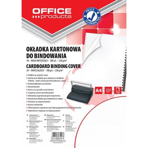 Office Products Office Produktai B?Ro Produktai Bindumschl?Ge, Kartons, A4, 250gsm, Glanz, 100 St?Ck, Balta 20232..., Relieuse?: Accessoires, Blanc