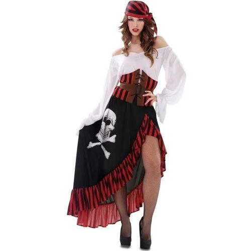 Déguisement Piratesse Noir Pour Femme - My Other Me Fun Company, Sl. - Bandana, Sabre Et Cache-Oeil Inclus