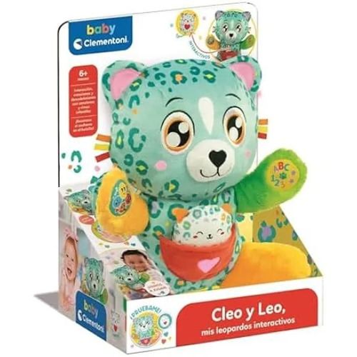 Peluche Interactive - Clementoni - Cleo Y Leo 55555 - Éducative - Multisensorielle - Musicale