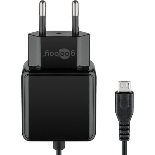 Chargeur Mural Micro Usb 3,0 A Usb Alimentation Pour Smartphones Adaptateur Secteur 1,5 M Noir 49603