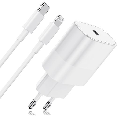 Chargeur Rapide Iphone¿Apple Certifié¿ 20w Usb C Adaptateur Secteur Et 2m Lightning Apple Original Cable Pour Iphone 14/14 Plus/14 Pro/14 Pro Max/13/12/11/Se/X/Xs/Xr