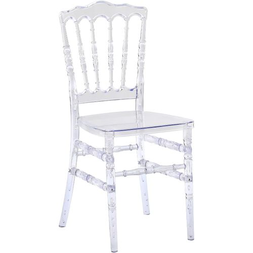 Chaise Napoléon Transparente En Acrylique, Chaise Claire Facile À Installer, Chaise En Plastique Pour Événements, Mariages Et Réceptions, Parfaite Pour Fêtes Et Cérémonies