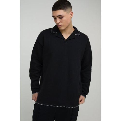 Sweat Oversize À Coutures Apparentes Homme - Noir - L, Noir