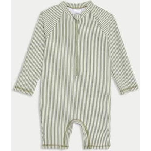 Maillot De Bain Une Pièce À Rayures Et Manches Longues (Jusqu'au 3 Ans) - Multicolore