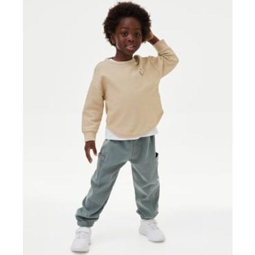 Pantalon Cargo En Coton (Du 2 Au 8 Ans) - Vert