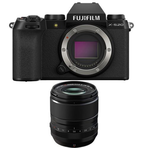 Appareil photo sans miroir Fujifilm X-S20+Fujifilm XF 33mm f1.4 R LM WR