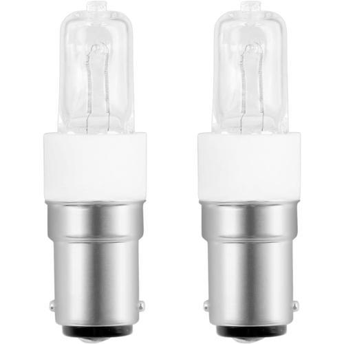 Scnnc Ampoule Halogène 100w B15 Dimmable, Ac230v, 1100lm Blanc Chaud 2700k, Transparent Ampoule Baillonette B15d Halogene Pour Plafonnier, Lumière D'armoire, Applique, 2 Pièces