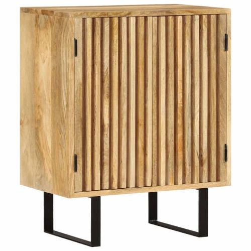 Vidaxl Buffet Avec 2 Portes 55x35x70 Cm Bois Massif De Manguier