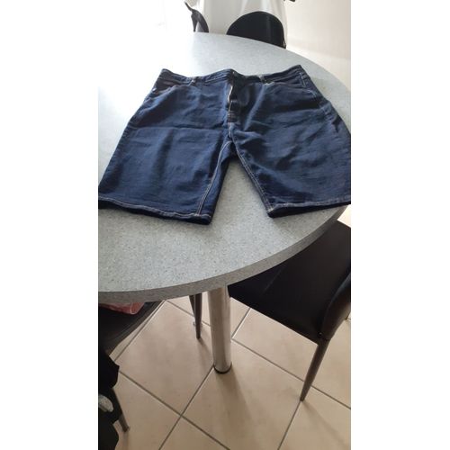 Short Bermuda "Kiabi" En Jean Bleu Stone "T-44" Femme