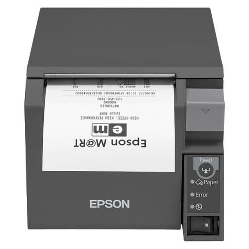 Epson TM T70II - Imprimante de reçus - thermique en ligne - Rouleau (8 cm) - 180 x 180 ppp - jusqu'à 250 mm/sec - USB 2.0, série, Bluetooth