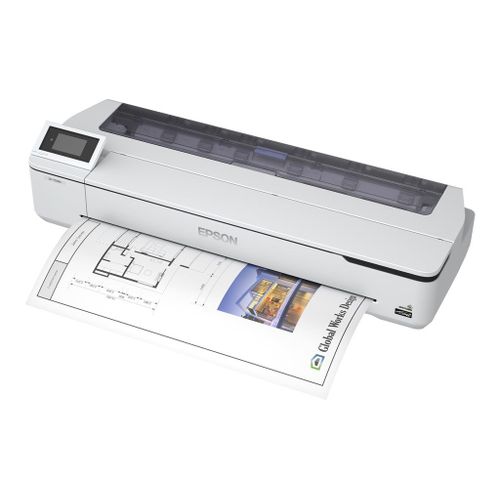 Epson SureColor SC-T5100N - 36" imprimante grand format - couleur - jet d'encre - Rouleau (91,4 cm) - 2 400 x 1 200 ppp - Gigabit LAN, Wi-Fi(n), USB 3.0 - outil de coupe