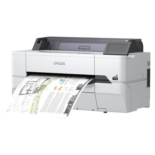 Epson SureColor SC-T3405N - Pas de support - 24" imprimante grand format - couleur - jet d'encre - Rouleau A1 (61,0 cm) - 2 400 x 1 200 ppp - Gigabit LAN, Wi-Fi(n), hôte USB, USB 3.0 - outil de...