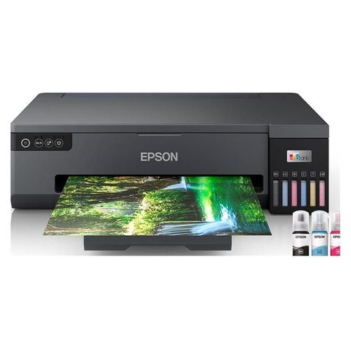 Epson EcoTank ET-18100 - Imprimante - couleur - jet d'encre - rechargeable - A3 - 5 760 x 1 440 ppp - jusqu'à 8 ppm (mono)/jusqu'à 8 ppm (couleur) - capacité : 80 feuilles - USB, Wi-Fi