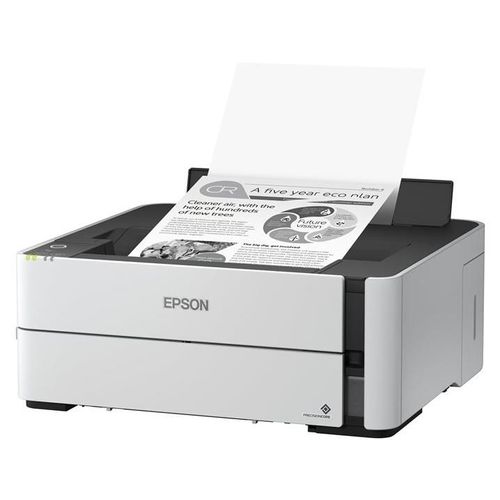 Epson EcoTank ET-M1180 - Imprimante - Noir et blanc - Recto-verso - jet d'encre - rechargeable - A4/Legal - 1 200 x 2 400 ppp - jusqu'à 20 ppm - capacité : 250 feuilles - USB 2.0, LAN, Wi-Fi