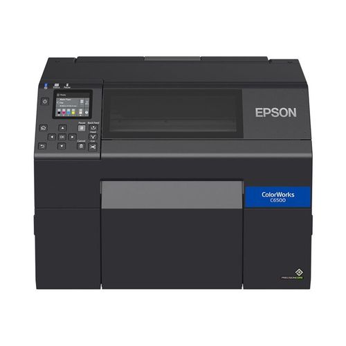 Epson ColorWorks CW-C6500Ae - Imprimante d'étiquettes - couleur - jet d'encre - Rouleau (21,59 cm) - 1200 x 1200 ppp - jusqu'à 85 mm/sec (mono) / jusqu'à 85 mm/sec (couleur) - USB 2.0, LAN, hôte...