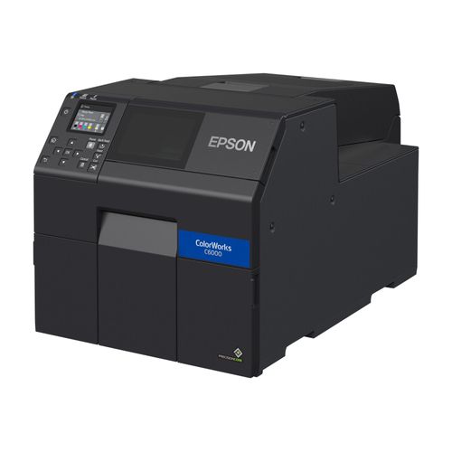 Epson ColorWorks CW-C6000Ae - Imprimante d'étiquettes - couleur - jet d'encre - rouleau (11,2 cm) - 1200 x 1200 ppp - jusqu'à 119 mm/sec (mono) / jusqu'à 119 mm/sec (couleur) - USB 2.0, LAN, hôte...