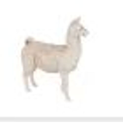 Décoration Zen Magnifique statue lama blanc argenté lot de 2 Lamaa