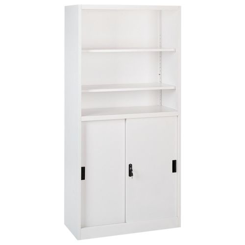 Meuble De Rangement Muscovite Métal Blanc