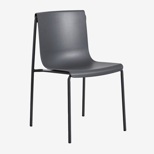 Pack De 2 Chaises De Salle À Manger En Polypropylène Ismène Gris Mercure