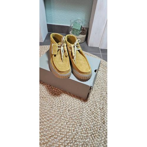 Clarks Wallabee Torhill Jaune Moutarde - 43