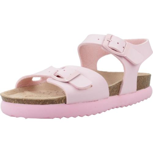 Chaussures Geox J Sandal Bubblebow G Colour Rose