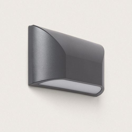 Balise Murale Extérieure Led 6w En Saillie Palermo Ip65 Gris Foncé