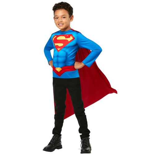 Kit Top Et Cape Superman Enfant - Taille: 5 À 8 Ans