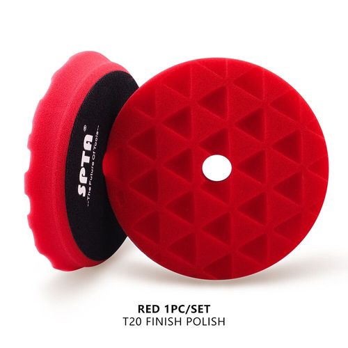Éventuelles Ta-Tampons De Polissage Et De Planche Pour Polisseuse De Voiture Da/Ro/Ga,Éponge - 1 Red Finish Polish-5 Inch Backer