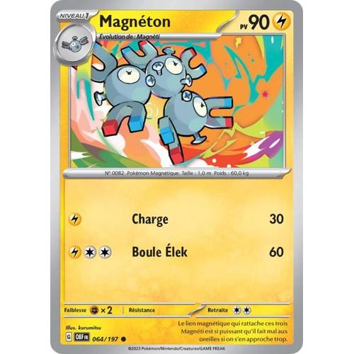 Carte Pokémon - Magnéton - 064/197 - Ev3 Flammes Obsidiennes