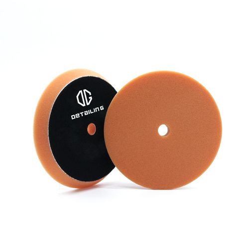 Tampons De Polissage En Mousse De 5 Pouces,Ensemble De Tampons De Polissage Pour Voiture- 1 Orange Polish-5inch
