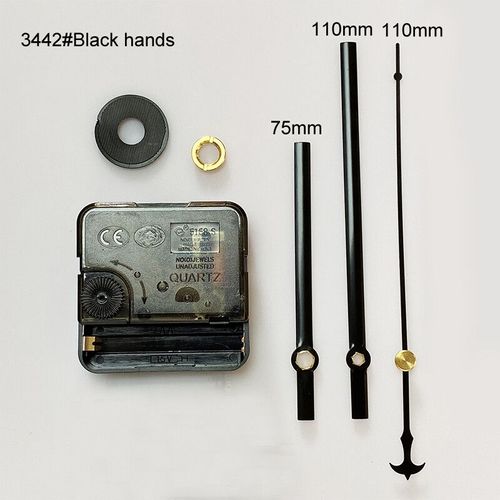 Accessoires pour montres,outils silencieux,mécanisme mural en plastique avec mains,accessoire,mouvement - 3442B-6mm screw axis-A
