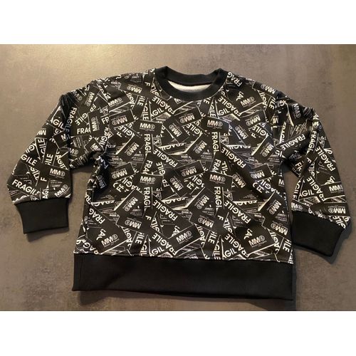 Sweat-Shirt Noir Mm6 Maison Margiela Taille 6 Ans
