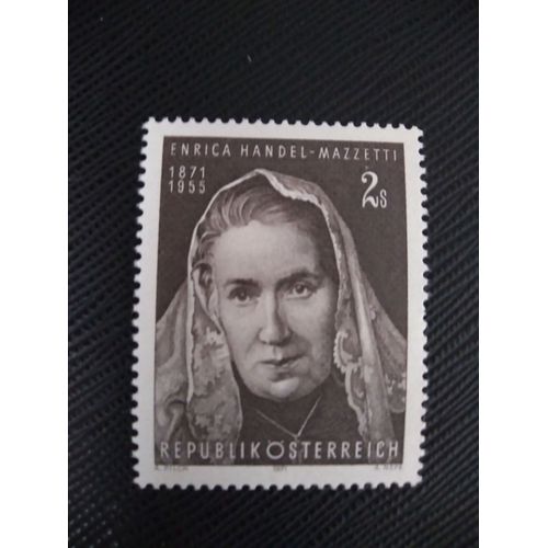 Timbre Autriche Yt 1182 Centenaire De La Naissance D'enrica Handel-Mazzetti (1871-1955), Poète 1971 ( 100109 )