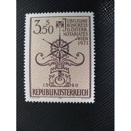 Timbre Autriche Yt 1188 Congrès Jubilaire Du Notariat Autrichien, Vienne 1971 ( 100109 )