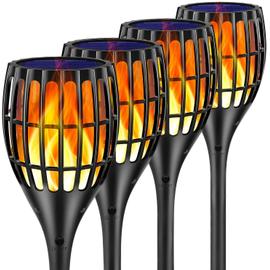 Lampe Solaire D Ext Rieur Am Lior E Flammes Vacillantes Lampe Torche