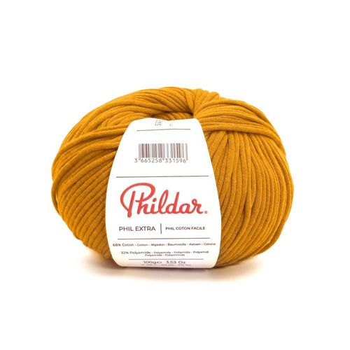 Pelote De Coton Phil Extra De 100gr De Phildar : Douceur Et Polyvalence Pour Toutes Vos Créations Curry Jaune