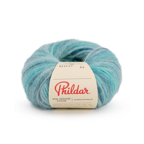 Pelote Phil Mohair Coton 25gr De Phildar : Légèreté Et Élégance Pour Des Créations Raffinées Vert Sirene