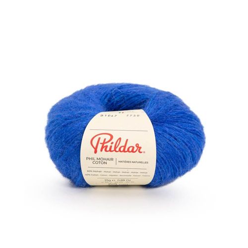 Pelote Phil Mohair Coton 25gr De Phildar : Légèreté Et Élégance Pour Des Créations Raffinées Outremer Bleu
