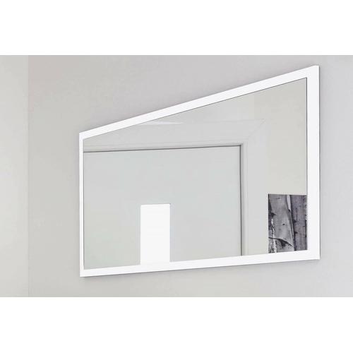 Miroir de salle de bain, 100% Made in Italy, 120x2h60 cm, Blanc brillant