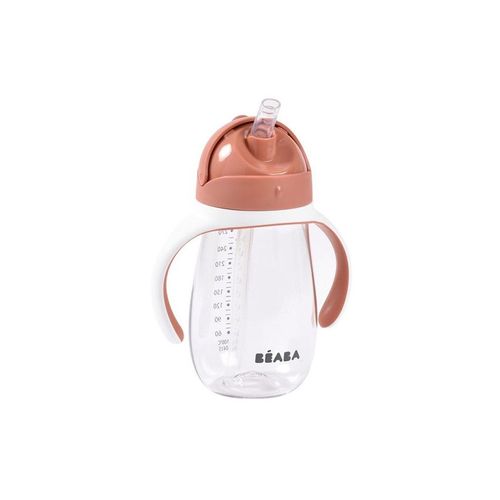 Tasse Avec Paille 300 Ml Terracotta - Transparent