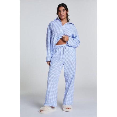 Hunkemöller Pantalon De Pyjama En Coton Bleu