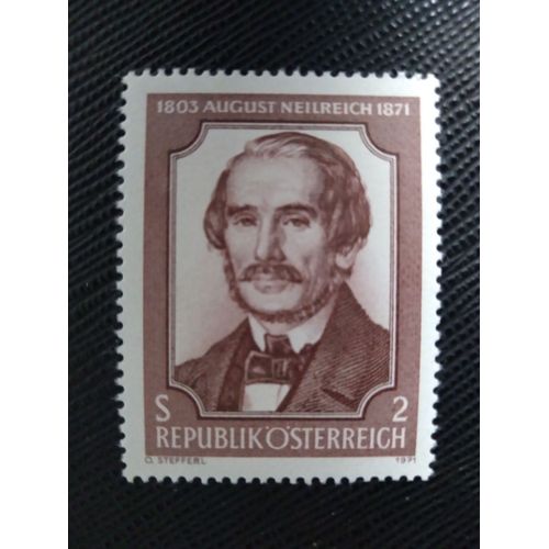 Timbre Autriche Yt 1193 Centenaire Commémoratif Du Dr August Neilrich (1803-71), Botanis 1971 ( 100109 )