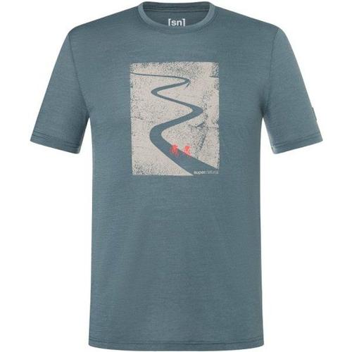 Super.Natural Bike Tour Tee Haut En Mérinos Taille 56 Xxl, Gris